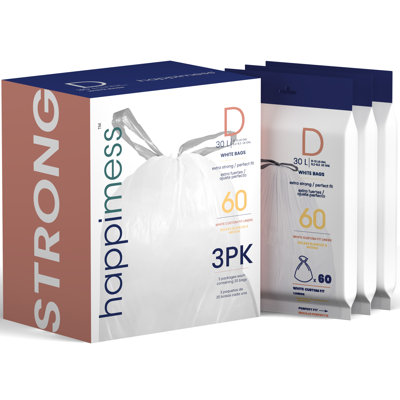 Drawstring Trash Bags 60 Count