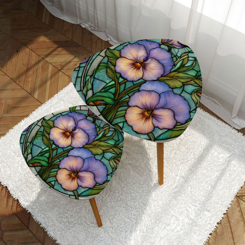 Ensemble de 2 tables gigognes Triangle