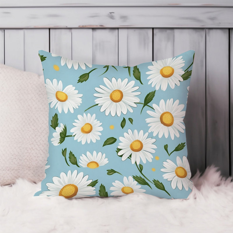 Floral Daisy Flowers X Modern, 20"H x 20"W