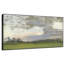 «Pastel Landscape with Rolling Fields and Calm Sky Home Decor», très grand imprimé mural encadré (assemblage requis)-105503650