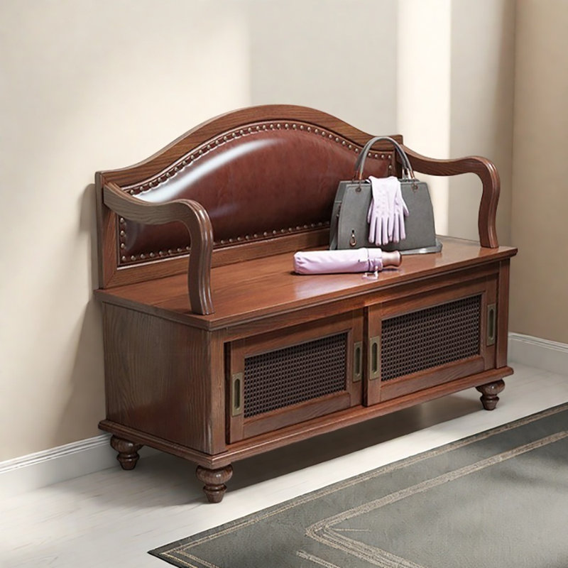 Tabouret à langer 31,5 po, Brun / noyer foncé