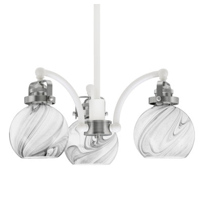 Lustre 3 lumières Easton avec tourbillon onyx 5,75 po Easton