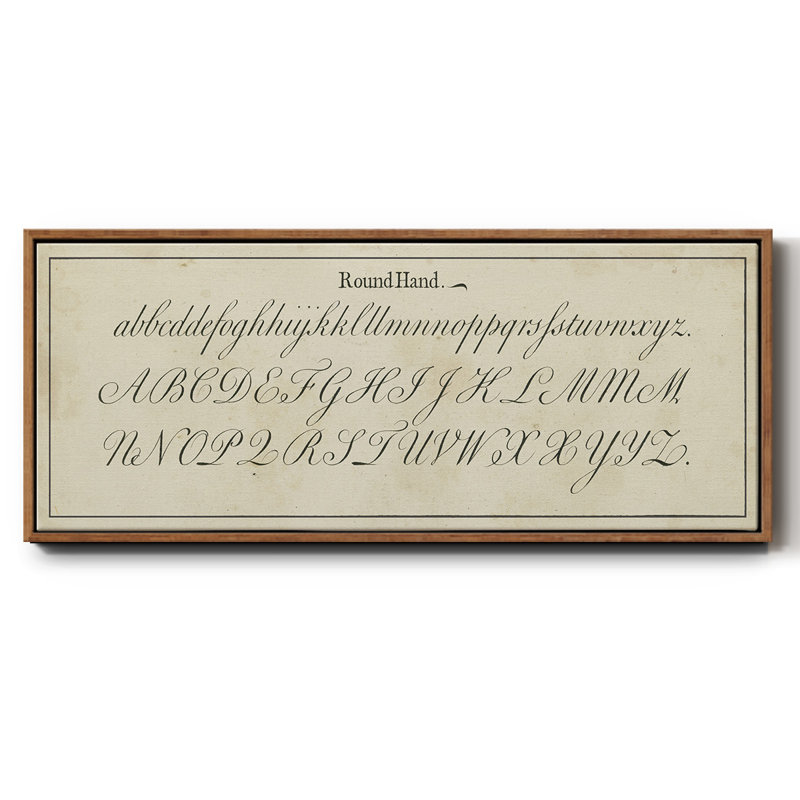 Manuscrit de l'échantillonneur IV - Toile encadrée, H 20 po x l 50 po