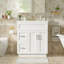 Meuble-lavabo avec 2 tiroirs et tablette réglable