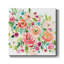 Jardin illustré - reproduction d'art sur toile tendue-3492555