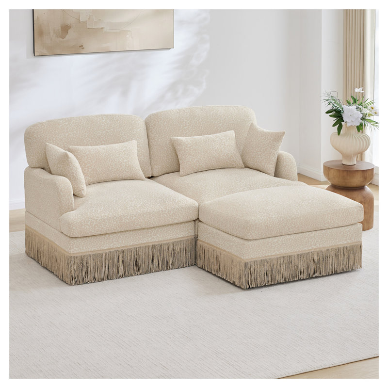 Canapé modulaire avec repose-pieds Comfy Chenille