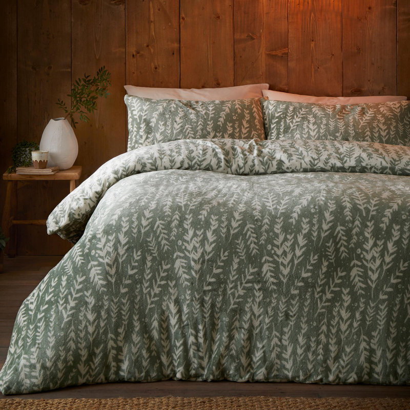 Polyester Floral Duvet Cover Set with Pillowcases Included, Super King Duvet Cover + 2 Standard Pillowcases