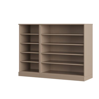 Armoire de rangement à chaussures 100% en bois massif avec tablettes réglables, rangement modulaire pour vestibule, l 48 po x H 35,75 po