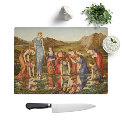 The Mirror of Venus by Edward Burne-Jones Chopping Board