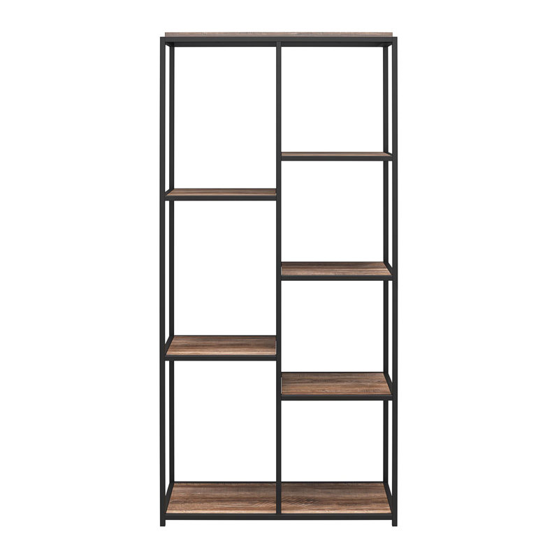 Andreis 179.8cm H x 86.1cm W Steel Etagere Bookcase