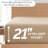 Southshore Fine Linens Vilano Extra Deep Pocket Pleated Sheet Set, Double-Brushed Microfiber 21-Inch Deep Pocket Sheets with Pleated Hem, 2 Pillowcases, Full, Taupe-2016060854-2016060807