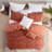 Rukai 100% Cotton Diamond Clip Jacquard 3D Fringe Texture 5-Piece Comforter Set-671659238-671659240