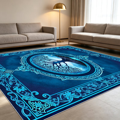 1PC Mystical Fantasy - themed Area Rugs for Living Room, Soft and Comfortable, Suitable for all seasons, easy - to - maintain, machine washable Indoor floor mat, Under Table Farmhouse suitable for Bedroom, Study, Hallway, Balcony, Patio, Home Decor