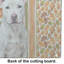 Planche à découper en verre blanc Staffordshire Bull Terrier Heirloom