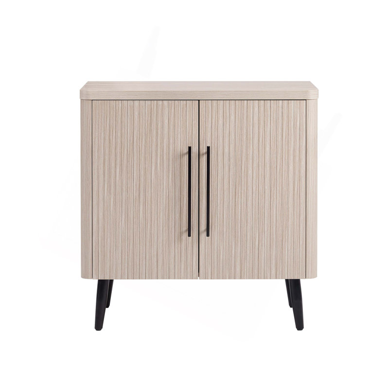 Jodie 31" Fluted Accent Cabinet, Oak