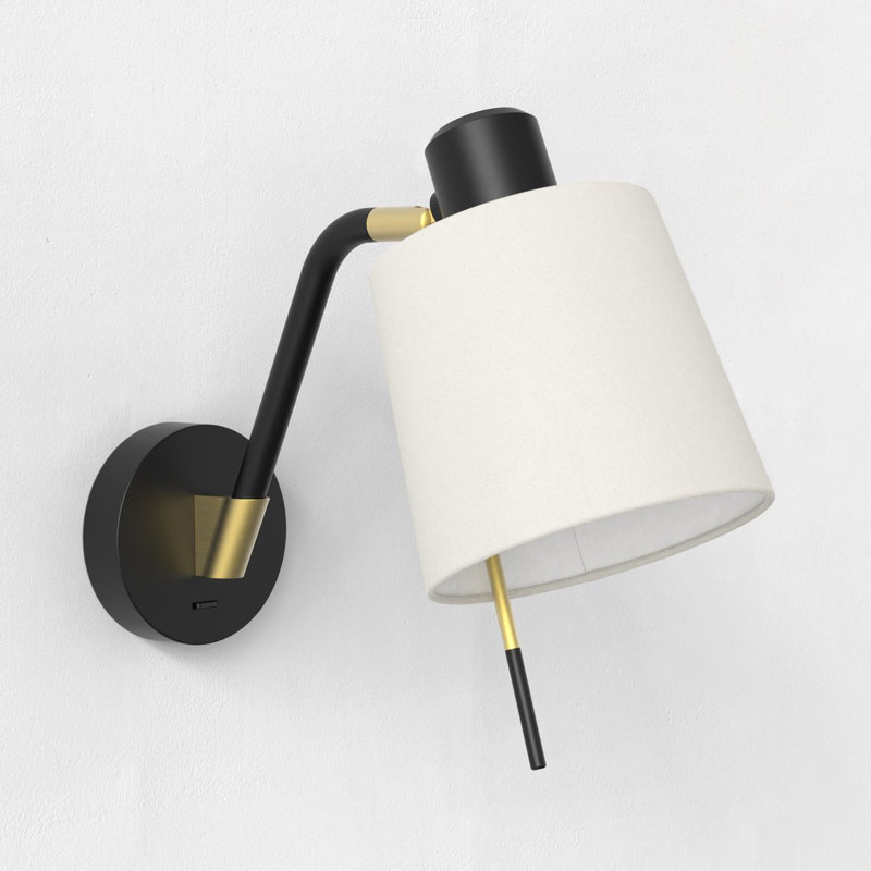 Edward 1 - Light Spotlight, White, Polycotton