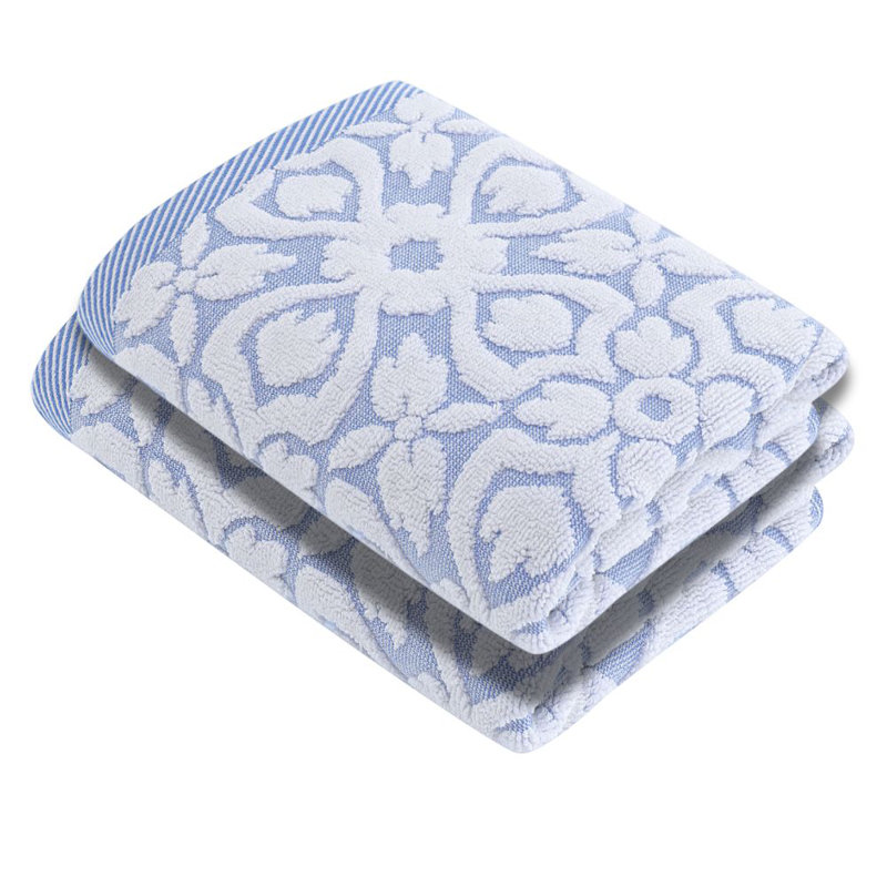 Luxury Turkish Hand Towels 100% Turkish Cotton, Quick Drying, High Absorbency, Soft Towels For Home and Bath, Oversized 20"W x 30"L 2-Piece Hand Towels, Bloom Style