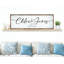 Personalized Family Name - Art textuel panoramique sur bois encadré-1274478303