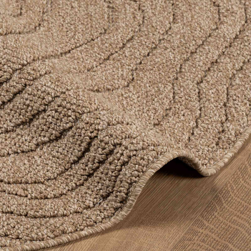 Modern Indoor and Outdoor Rug, Round 160 cm