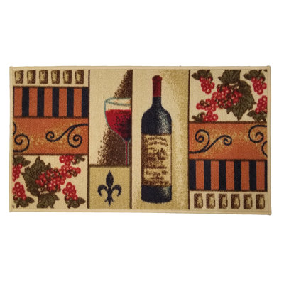 Birdsview Synthetic Water Resistant Non-Skid Kitchen Mat