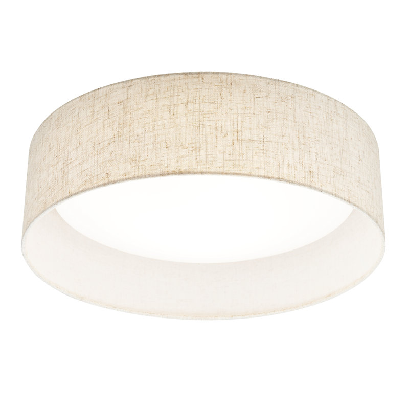 Plafonnier encastré cylindrique rond de 16 po à intensité variable 5 lumières
