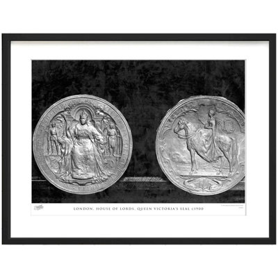 London, House of Lords, Queen Victoria's Seal C1900 1 Piece Single Picture Frame Wall Art