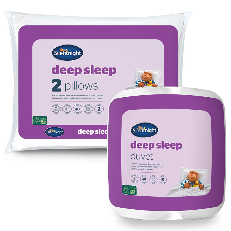 Silentnight Deep Sleep 7.5 Tog Spring Duvet with Pillow Pair Set, Double