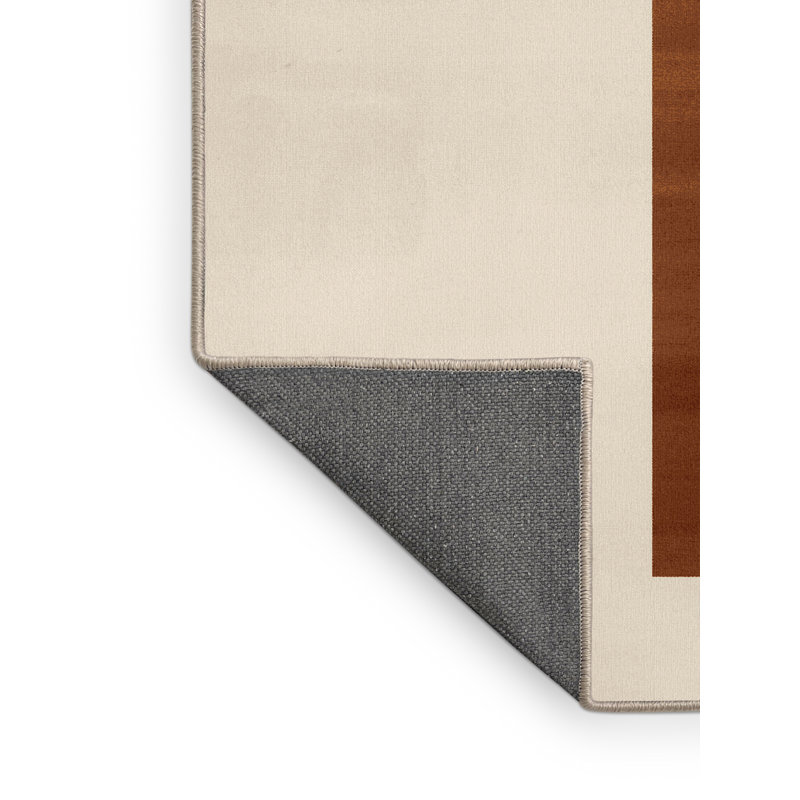 Tapis beige moelleux moelleux et moelleux moderne, 3 X 5