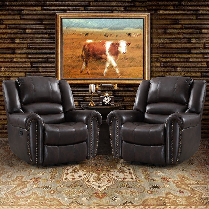 Fauteuil inclinable manuel surdimensionné 40,9 po Chemika, Espresso brun