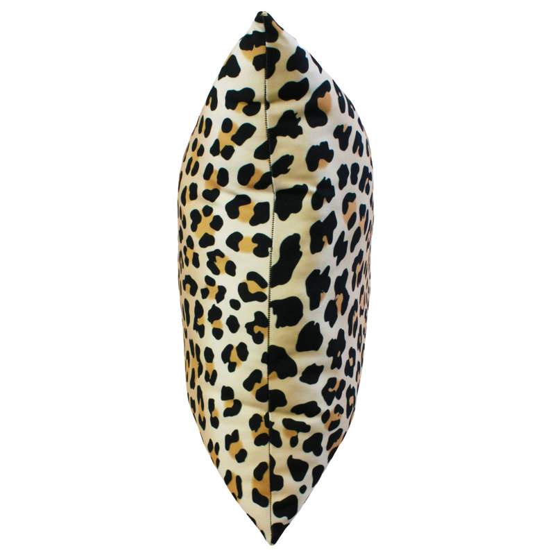 Animal Print Reversible Throw Pillow, Natural