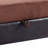Elegant Chocolate Upholstered Ottoman