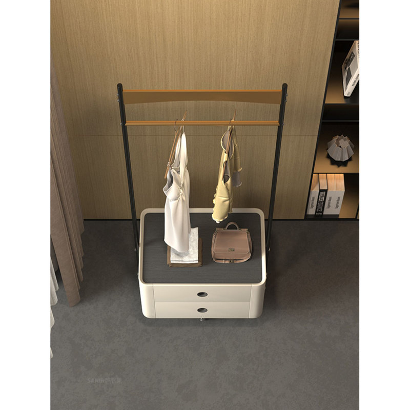 Portemanteau luxueux avec rangement, Ivoire ivoire