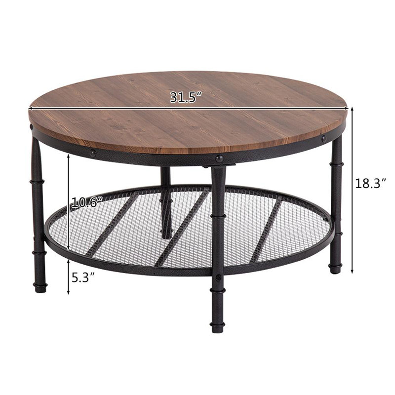 Table basse carrée avec rangement Herald
