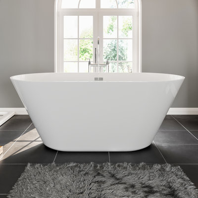 Aries 59'' x 32'' Soaking Acrylic Bathtub