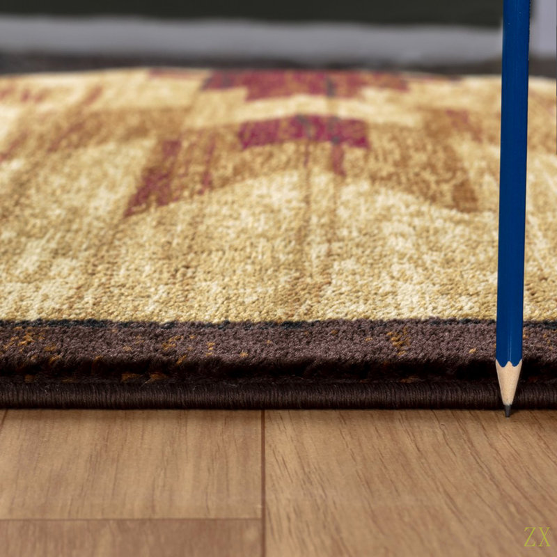 Nature's Nest5 Ft. 3 In. X 7 Ft. 3 In. Lodge Area Rug, Rectangle 5'3" x 7'3"