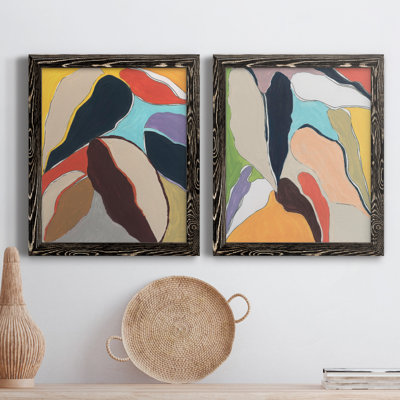 " Botanical Revisit I " 2 - Pieces Painting Print