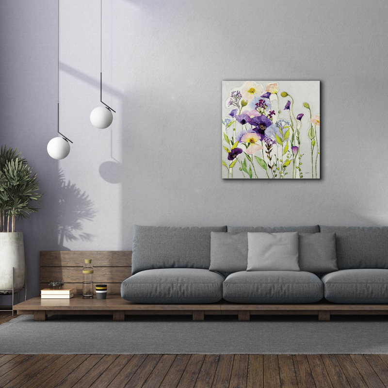 «Reve De Coquelicot» par Shirley Novak, art mural sur toile, H 37 po x l 37 po x P 1,5 po