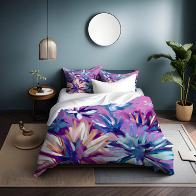 Polyester Floral Duvet Cover