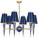 Versailles 6 - Light Dimmable Modern Linear Chandelier