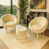 Cream Polyester Blend