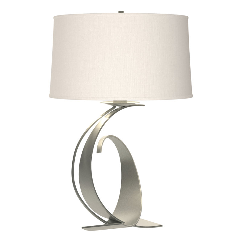 Fullered Intersections 29" Table Lamp, Vintage Platinum, Natural Anna