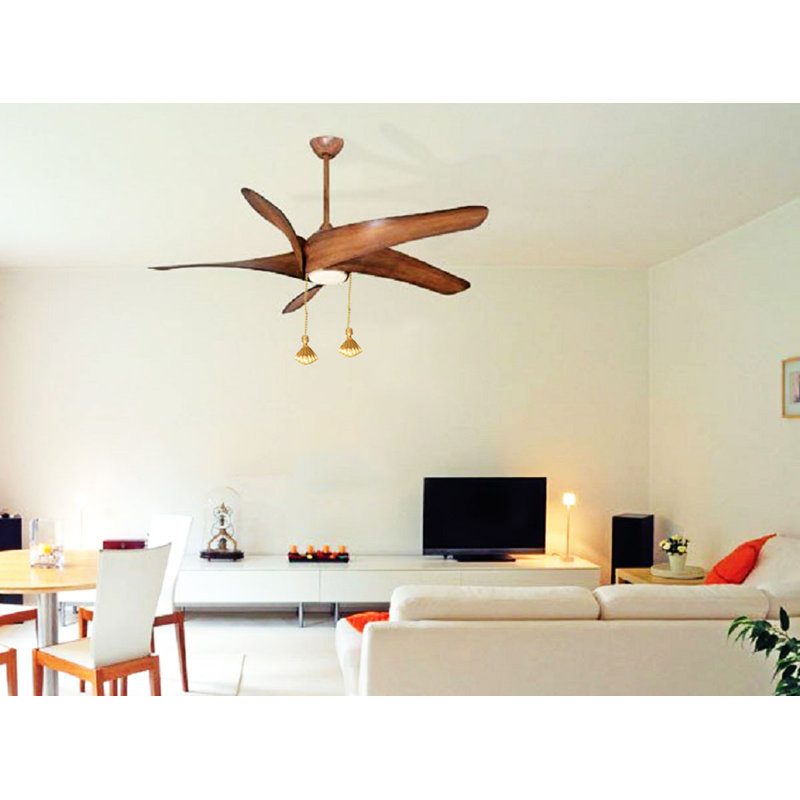 Seashell Finial Ceiling Fan Pull Chain, Polished