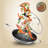 NutriChef Nutrichef 12'' Non-Stick Stainless Steel Wok with Lid