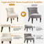 Chaise d'appoint à oreilles capitonnée en chenille-627436339