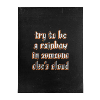Quotes Chenille Indoor Rug