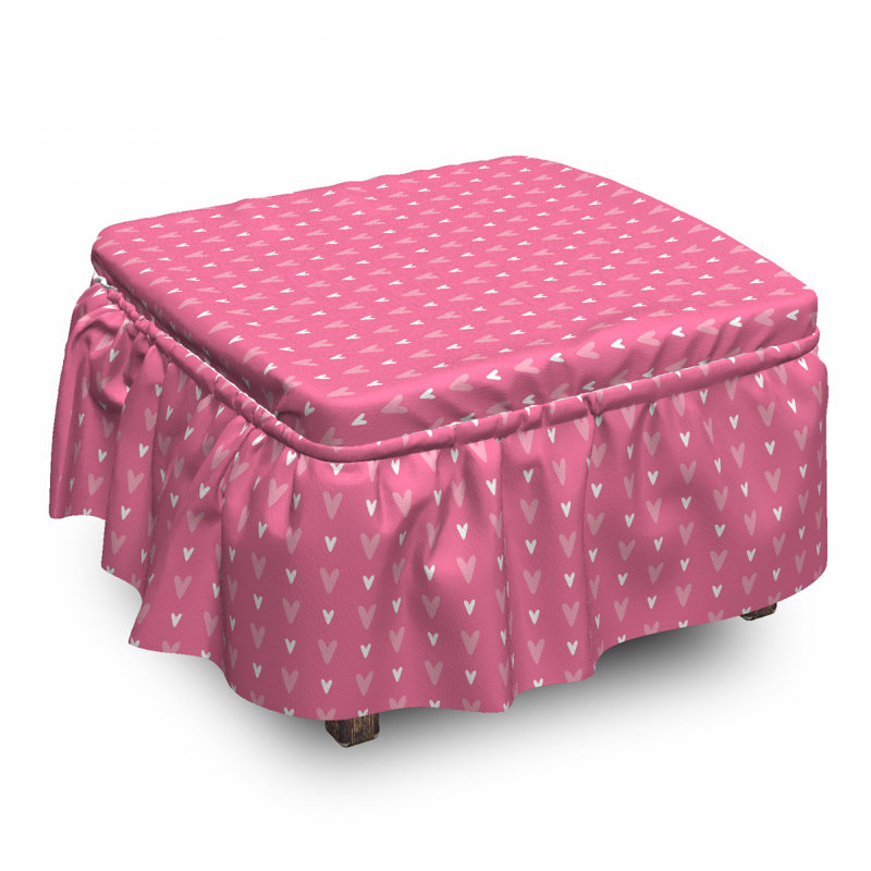 Box Cushion Ottoman Slipcover