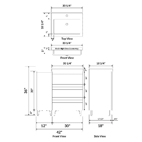 Dimensions du produit