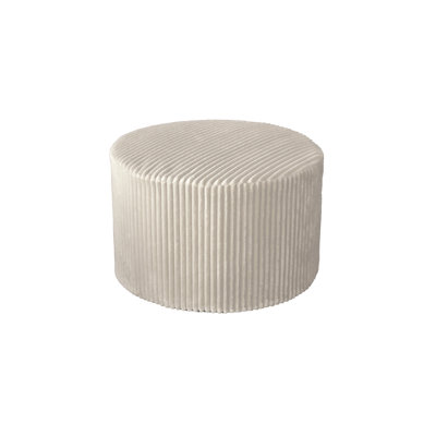 Corduroy Upholstery Full Compressed Ottoman