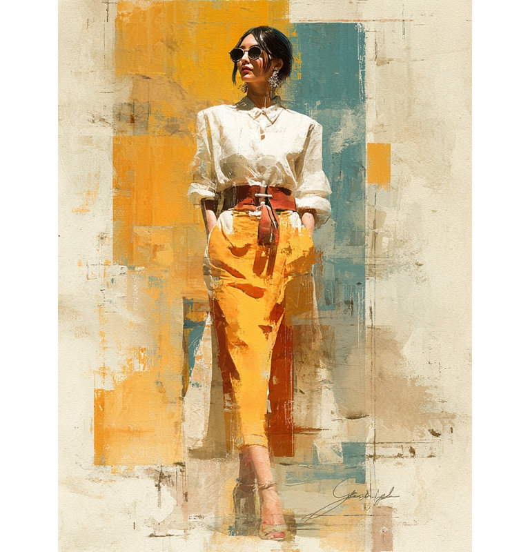 Golden Confidence Wrapped Canvas Wall Art