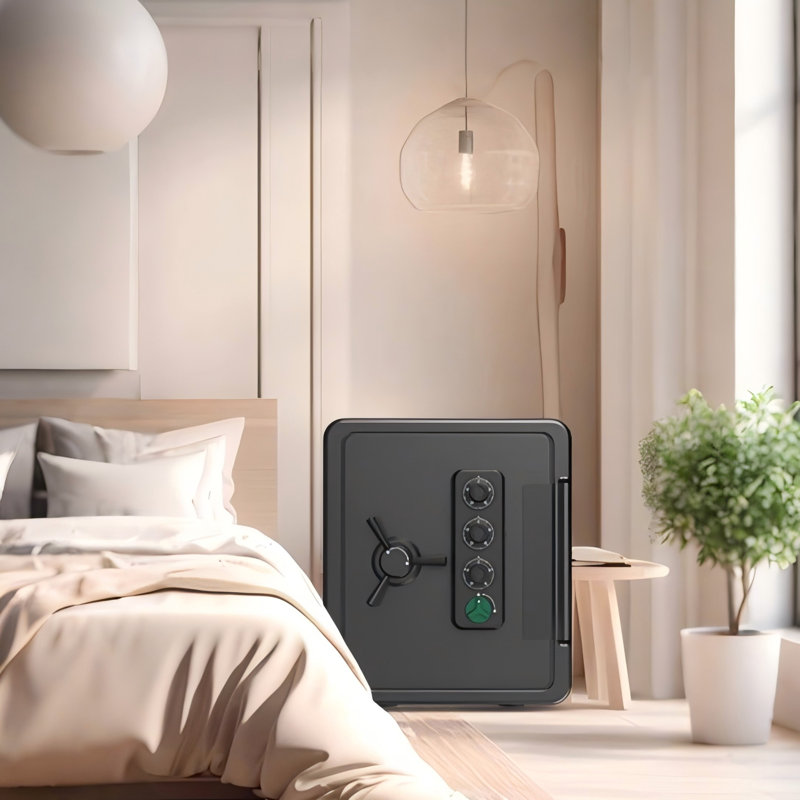 Small Fireproof Waterproof Anti-theft Mechanical Combination Lock Safe
